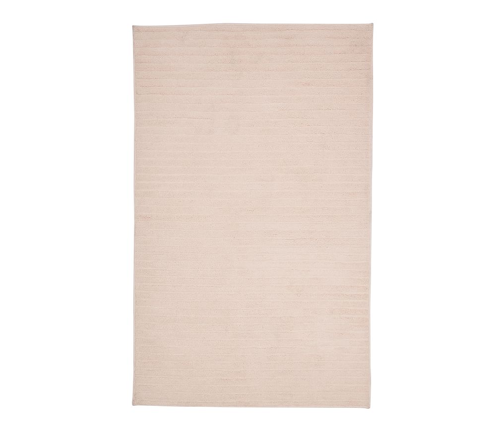 Stain Resistant Plush Ribbed Shag Rug